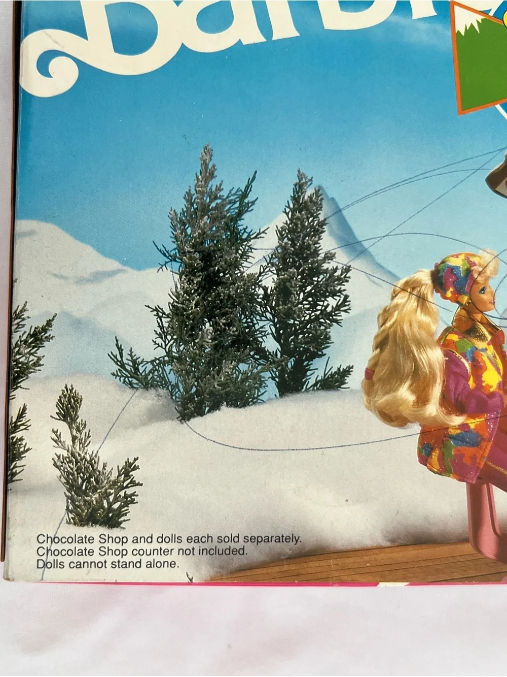 Vintage 1991 Ski Fun Barbie Bright Pink and Multicolor Jacket